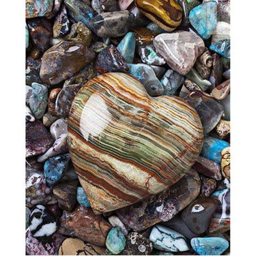 Heart Shaped Diamond Painting Kit - DIY